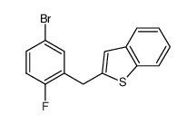 2-(5-溴-2-氟苄基)苯并噻吩,2-(5-bromo-2-fluorobenzyl)-1-benzothiophene