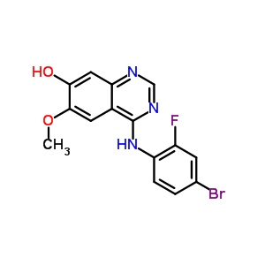 4-(4-溴-2-氟苯胺基)-7-羟基-6-甲氧基喹唑啉,4-(4-bromo-2-fluoroanilino)-6-methoxy-1H-quinazolin-7-one