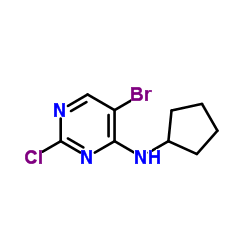 5-溴-2-氯-N-環(huán)戊基-4-嘧啶胺,5-Bromo-2-chloro-N-cyclopentylpyrimidin-4-amine