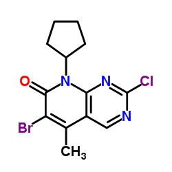 6-溴-2-氯-8-環(huán)戊基-5-甲基-吡啶并[2,3-D]嘧啶-7(8H)-酮,6-bromo-2-chloro-8-cyclopentyl-5-methylpyrido[2,3-d]pyrimidin-7-one