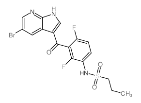 N-[3-[(5-溴-1H-吡咯并[2,3-b]吡啶-3-基)羰基]-2,4-二氟苯基]-1-丙烷磺酰胺,N-(3-(5-Bromo-1H-pyrrolo[2,3-b]pyridine-3-carbonyl)-2,4-difluorophenyl)propane-1-sulfonamide