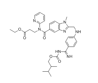 达比加群酯杂质25,ethyl 3-(2-(((4-(N-((2,3-dimethylbutoxy)carbonyl)carbamimidoyl) phenyl)amino)methyl)-1-methyl-N-(pyridin-2-yl)-1H-benzo[d] imidazole-5-carboxamido)propanoate