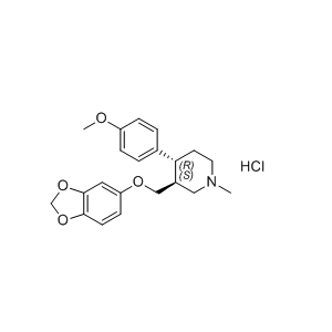 帕罗西汀杂质40,(trans)-3-((benzo[d][1,3]dioxol-5-yloxy)methyl)-4-(4-methoxyphenyl)-1-methylpiperidine hydrochloride