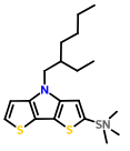 2-三丁基锡-4-(2-乙基己基)-4H-二噻吩并[3,2-b:2,3-d]吡咯,2-(trimethylstannyl)-N-(2-ethylhexyl)-dithieno[3,2-b:2',3'-d]pyrrole