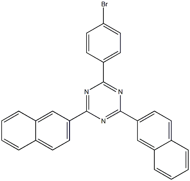 2-(4-溴苯基)-4,6-二(萘-2-基)-1,3,5-三嗪,2-(4-bromophenyl)-4,6-di(naphthalen-2-yl)-1,3,5-triazine