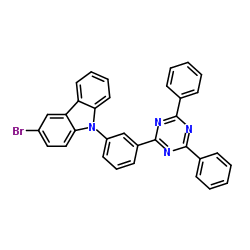 3-溴-9-[3-(4,6-二苯基-1,3,5-三嗪-2-基)苯基]-9H-咔唑,3-bromo-9-[3-(4,6-diphenyl-1,3,5-triazin-2-yl)phenyl]-9H-Carbazole