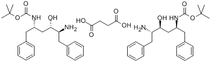 (2S,3S,5S)-5-叔丁氧基甲酰氨基-2-氨基-3-羟基-1,6-二苯基己烷琥珀酸盐,(2S,3S,5S)-5-tert-Butyloxycarbonylamino-2-amino-3-hydroxy-1,6-diphenylhexane succinate