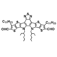 Y6-CHO,12,13-bis(2-ethylhexyl)-3,9-diundecyl-12,13-dihydro-[1,2,5]thiadiazolo[3,4-e]thieno[2'',3'':4',5']thieno[2',3':4,5]pyrrolo[3,2-g]thieno[2',3':4,5]thieno[3,2-b]indole-2,10-dicarbaldehyde