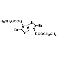 二乙基 2,5-二溴噻吩并[3,2-b]噻吩-3,6-二甲酯,Diethyl 2,5-dibromothieno[3,2-b]thiophene-3,6-dicarboxylate