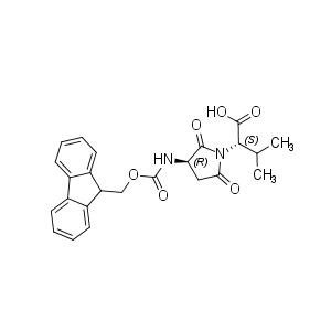 (2S)-2-[(3R)-3-({[(9H-fluoren-9-yl)methoxy]carbonyl}amino)-2,5-dioxopyrrolidin-1-yl]-3-methylbutanoic acid