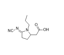 普拉克索杂质08,(E)-2-(5-(cyanoimino)-1-propylpyrrolidin-2-yl)acetic acid