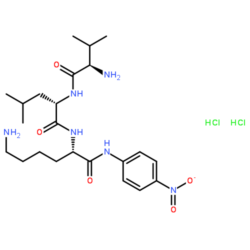 D-缬氨酰-L-白氨酰-L-赖氨酸对硝基苯胺二盐酸盐,D-Val-Leu-Lys PNA·2HC1