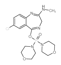 7-chloro-5-dimorpholin-4-ylphosphoryloxy-N-methyl-3H-1,4-benzodiazepin-2-amine