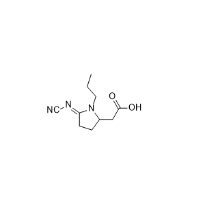 普拉克索杂质08,(E)-2-(5-(cyanoimino)-1-propylpyrrolidin-2-yl)acetic acid