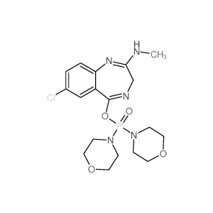 7-chloro-5-dimorpholin-4-ylphosphoryloxy-N-methyl-3H-1,4-benzodiazepin-2-amine