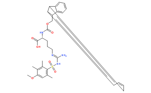N-芴甲氧羰基-N'-(4-甲氧基-2,3,6-三甲基苯磺酰基)-L-精氨酸,Fmoc-Arg(Mtr)-OH