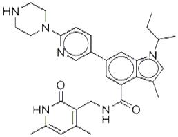 GSK126,S)-1-(sec-butyl)-N-((4,6-diMethyl-2-oxo-1,2-dihydropyridin-3-yl)Methyl)-3-Methyl-6-(6-(piperazin-1-yl)pyridin-3-yl)-1H-indole-4-carboxaMide