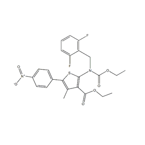 2-((2,6-二氟苄基)(乙氧羰基)氨基)-4-甲基-5-(4-硝基苯基)噻吩-3-羧酸乙