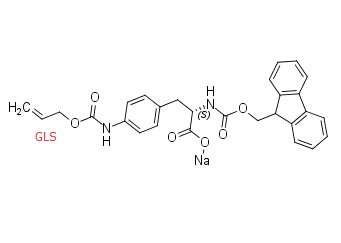 sodium (2S)-2-({[(9H-fluoren-9-yl)methoxy]carbonyl}amino)-3-(4-{[(prop-2-en-1-yloxy)carbonyl]amino}phenyl)propanoate