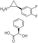 (1R,2S)-2-(3,4-二氟苯基)环丙胺 (R)-扁桃酸盐,1R,2S)-2-(3,4-Difluorophenyl) cyclopropanaminium (2R)-hydroxy(phenyl) ethanoate