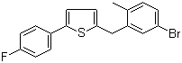 2-[(5-溴-2-甲基苯基)甲基]-5-(4-氟苯基)噻吩,2-[(5-Bromo-2-methylphenyl)methyl]-5-(4-fluorophenyl)thiophene
