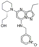 (2S)-1-[3-乙基-7-[[(1-氧代-3-吡啶基)甲基]氨基]吡唑并[1,5-A]嘧啶-5-基]-2-哌啶乙醇,(2S)-1-[3-Ethyl-7-[[(1-oxido-3-pyridinyl)methyl]amino]pyrazolo[1,5-a]pyrimidin-5-yl]-2-piperidineethanol
