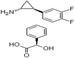 (1R,2S)-2-(3,4-二氟苯基)环丙胺 (R)-扁桃酸盐,1R,2S)-2-(3,4-Difluorophenyl) cyclopropanaminium (2R)-hydroxy(phenyl) ethanoate