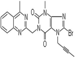 8-溴-7-(2-丁炔-1-基)-3,7-二氢-3-甲基-1-[(4-甲基-2-喹唑啉基)甲基]-1H-嘌呤-2,6-二酮,8-Bromo-7-(2-butyn-1-yl)-3,7-dihydro-3-methyl-1-[(4-methyl-2-quinazolinyl)methyl]-1H-purine-2,6-dione