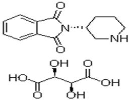 2-(3R)-3-哌啶基-1H-异吲哚-1,3(2H)-二酮 D-酒石酸盐,2-(3R)-3-Piperidinyl-1H-isoindole-1,3(2H)-dione D-(-)-tartarate