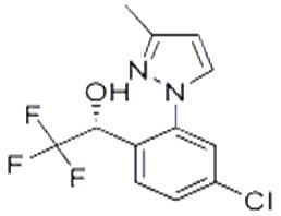 R）-1-（4-氯-2-（3-甲基吡唑-1-基）苯基）-2，2,2三氟乙醇,(R)-1-[4-Chloro-2-(3-methylpyrazol-1-yl)phenyl]-2,2,2-trifluoroethanol