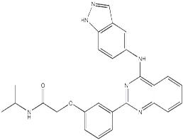 2-[3-[4-[(1H-吲唑-5-基)氨基]喹唑啉-2-基]苯氧基]-N-异丙基乙酰胺,ROCK inhibitor 2