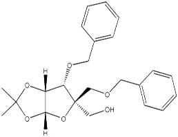 3-O-苄基-1,2-O-亚异丙基-4-C-(苯甲氧基)甲基-β-L-呋喃来苏糖苷