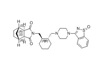 鲁拉西酮杂质23,(3aR,4S,7R,7aS)-2-(((1R,2R)-2-((4-(1-oxidobenzo[d]isothiazol-3-yl) piperazin-1-yl)methyl)cyclohexyl)methyl)hexahydro-1H-4,7- methanoisoindole-1,3(2H)-dione