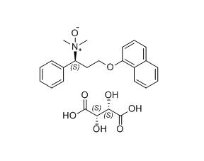 达泊西汀杂质01（酒石酸盐）,(S)-N,N-dimethyl-3-(naphthalen-1-yloxy)-1-phenylpropan-1-amine oxide D-tartrate