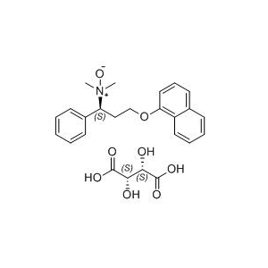 达泊西汀杂质01（酒石酸盐）,(S)-N,N-dimethyl-3-(naphthalen-1-yloxy)-1-phenylpropan-1-amine oxide D-tartrate