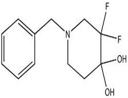 1-苄基-3,3-二氟哌啶-4,4-二醇