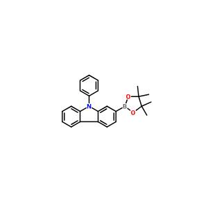 9-苯基咔唑-2-硼酸频哪醇酯,9- Phenyl-2-(4,4,5,5-tetraMethyl- 1,3,2-dioxaborolan-2-yl)