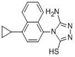 5-氨基-4-(4-环丙基-1-萘)-2,4-二氢-3H-1,2,4-噻唑-3-硫醇