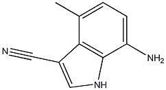 7-氨基-4-甲基-1H-吲哚-3-甲腈,7-Amino-4-methyl-1H-indole-3-carbonitrile