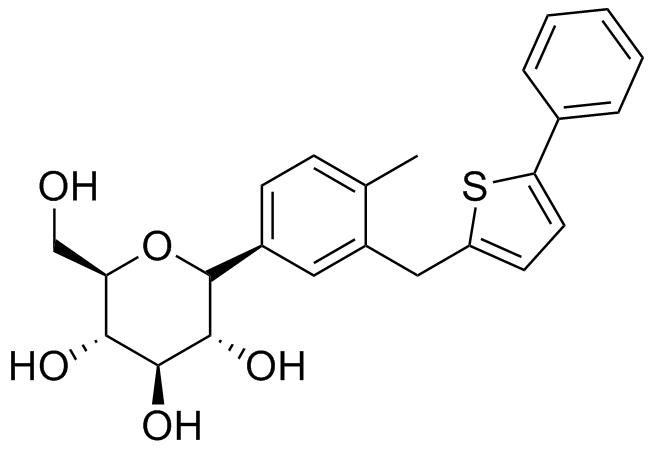 (2R,3S,4R,5R,6R)-2-(hydroxymethyl)-6-(4-methyl-3-((5-phenylthiophen-2-yl)methyl)phenyl)tetrahydro-2H-pyran-3,4,5-triol