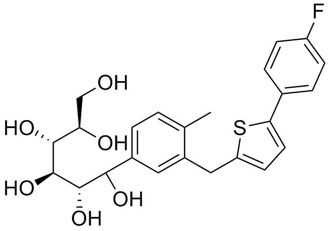 (2S,3R,4R,5R)-1-(3-((5-(4-fluorophenyl)thiophen-2-yl)methyl)-4-methylphenyl)hexane-1,2,3,4,5,6-hexaol