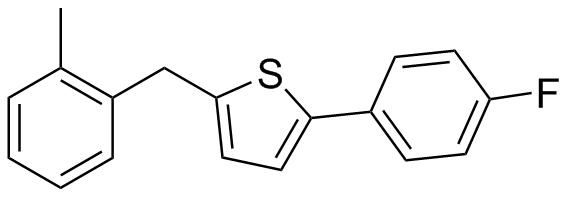 2-(4-fluorophenyl)-5-(2-methylbenzyl)thiophene