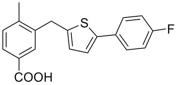 3-((5-(4-fluorophenyl)thiophen-2-yl)methyl)-4-methylbenzoic acid