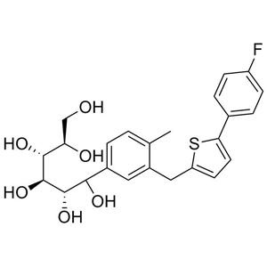 (2S,3R,4R,5R)-1-(3-((5-(4-fluorophenyl)thiophen-2-yl)methyl)-4-methylphenyl)hexane-1,2,3,4,5,6-hexaol