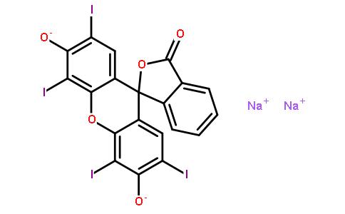 赤藓红,Tetraiodofluorescein sodium salt