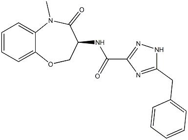 (S)-5-benzyl-N-(5-methyl-4-oxo-2,3,4,5-tetrahydrobenzo[b][1,4]oxazepin-3-yl)-4H-1,2,4-triazole-3-car,(S)-5-benzyl-N-(5-methyl-4-oxo-2,3,4,5-tetrahydrobenzo[b][1,4]oxazepin-3-yl)-4H-1,2,4-triazole-3-carboxamide