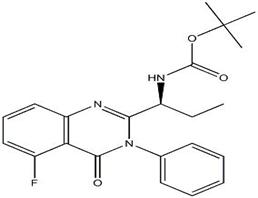 (S)-叔丁基(1-(5-氟-4-氧代-3-苯基-3,4-二氢喹唑啉-2-基)丙基)氨基甲酸酯,(S)-tert-butyl (1-(5-fluoro-4-oxo-3-phenyl-3,4-dihydroquinazolin-2-yl)propyl)carbaMate