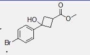 methyl3-(4-bromophenyl)-3-hydroxycyclobutanecarboxylate