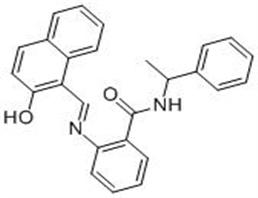 2-[[(2-羟基-1-萘基)亚甲基]氨基]-N-(1-苯基乙基)苯甲酰胺