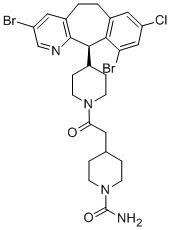 4-[2-[4-[(11R)-3,10-二溴-8-氯-6,11-二氢-5H-苯并[5,6]环庚并[1,2-B]吡啶-11-基]-1-哌啶基]-2-氧代乙基]-1-哌啶甲酰胺,Lonafarnib